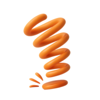 Vibrant Spring Icon Depicting Joyful Jumping Motion in 3D Style png