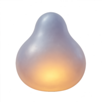Bioluminescent Biomorphic Icon with Soft Glowing Effect png