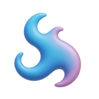 Abstract Biomorphic Sea Creature Design for Creative Projects png