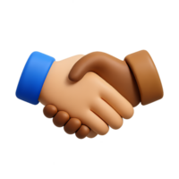 Embracing Unity in Diversity Through Collaborative Handshake Symbol png