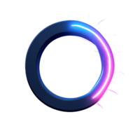 Neon Progress Indicator Design with Simple Circular Shape png