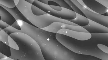 Abstract Gray Swirls, A Monochrome Digital Art video