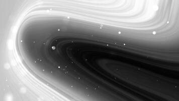Abstract Monochrome Swirls, A grayscale digital artwork featuring elegant flowing lines and subtle bokeh effects, evoking a sense of serenity and mystery. video