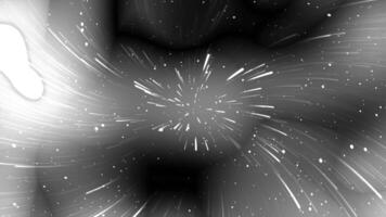 Abstract Space Burst, A Monochromatic Whirlwind of Light and Darkness video
