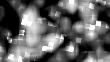 Abstract grayscale pattern, digital art, pixelated squares, monochrome background, modern design, high-resolution image, dynamic texture, geometric shapes, digital illustration. video