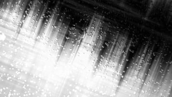 Abstract Monochromatic Rain Drops on Glass, Black and White Diagonal Lines video