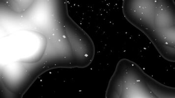 Abstract Grayscale Nebula with Confetti video