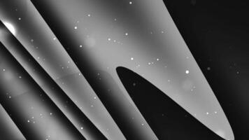 Abstract grayscale artwork featuring dynamic curves, subtle light, and a dreamy atmosphere. video