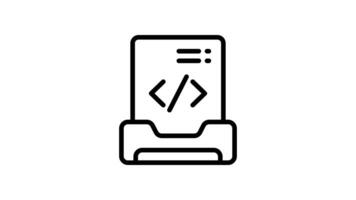 Animated Code Script File Document video