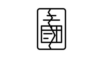 Animated Broken File Alert Document video
