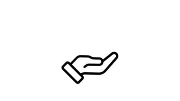 Animated File Sharing Hand Document video