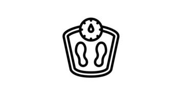 Animated Body Weighing Scale video