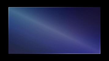 Realistic reflection screen frame shiny sheet clear glass plate with light from sunlight. video