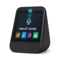 Modern 3D Smart Home Assistant with Touchscreen Interface png
