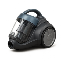 Transparent 3D Vacuum Cleaner with Simple Design and Ergonomic Handle png