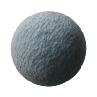 3D Illustration of Simple Coccus Bacterium with Textured Surface png