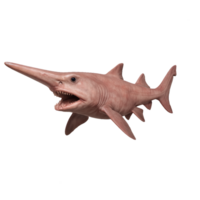 Realistic Goblin Shark Illustration with Detailed Features and Texture png