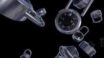 Padlock Of Security Protection Alpha is alpha motion footage for commercial films and cinematic in maintain security scene. Also good background for scene video