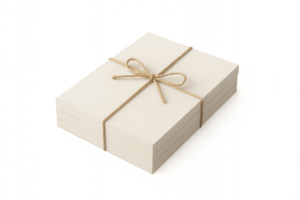 Stacked Paperbacks with Twine on a Simple White Background png
