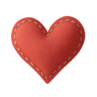 3D Heart Fabric Design for Simple Craft and Home Decor Projects png