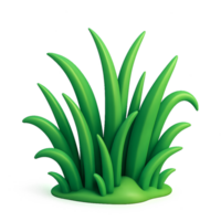 Vibrant Cartoon Style Grass Patch Ideal for Simple Design Projects png