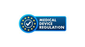 Medical Device Regulation Badge with Rotating Background Change video