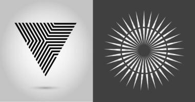Hipster Triangle Background . poster with different elements. Modern Design Template with geometric shape in various forms.illustration. vector