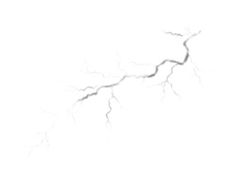 Dynamic lightning bolt on dark sky capturing intense energy png