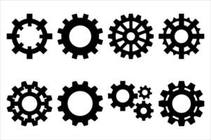 Mechanical Gears in Assorted Styles A Graphic Display of Interlocking Cogs and Machine Parts for Engineering and Design Concepts vector
