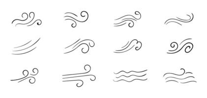 Hand-drawn steam and smoke icons including aroma waves. heat swirls. cooking vapor. scent. stink. and doodle-style fumes. Perfect for food. coffee. incense. and vapor-related design projects. vector