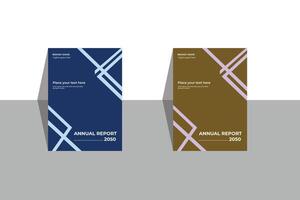 Annual report cover page file vector