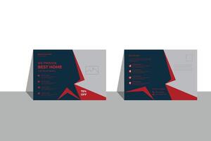 Business postcard design file vector