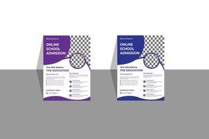 Flyer design template file vector