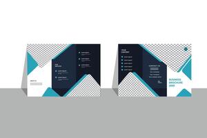 Trifold brochure design file vector