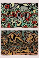 abstract liquid retro color dirty grunge distressed background vector