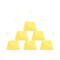 Stack of Shining Gold Bars Illustration vector