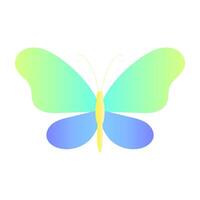 Abstract Colorful Gradient Butterfly Simple Illustration vector