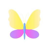 Vibrant Gradient Butterfly Illustration Simple Design vector