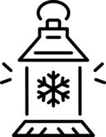 A linear style icon representing lantern vector