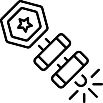 A line style icon showing firecracker vector