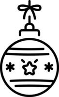 A line style icon showing bauble vector