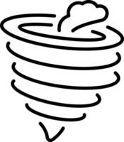 A line style icon representing cyclone vector