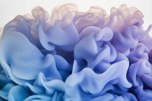 Soft abstract cloud of smoke or vapor in gradient shades of blue and violet, floating on a white background. Trendy minimal design for tech, art, meditation or cosmetics themes. video