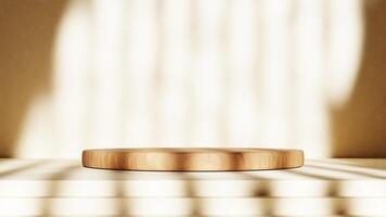 3D rendering of minimal podium scene for product presentation video