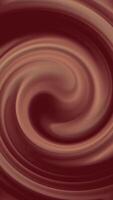 Milky light brown chocolate wave abstract motion vertical background animation. video