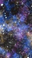 A vivid starry sky with colorful nebulas, showcasing deep space and a rich galaxy texture video