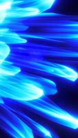 Dynamic blue energy streaks forming an abstract light pattern, creating a futuristic, motion-filled effect video