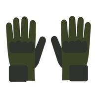 Military style gloves suitable for outdoor activities and protection in various conditions vector