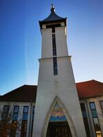 A large white building photo