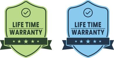 Lifetime Warranty Logo Badge for Websites and E-commerce Storefronts Trust Seal, vector